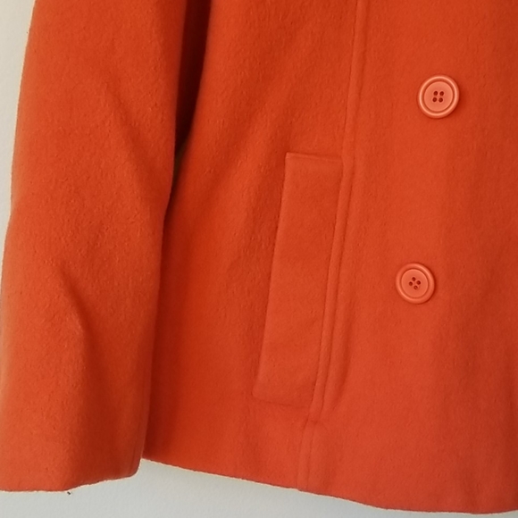 Gloria Vanderbilt Orange Coat - Size 8 - Picture 3 of 9